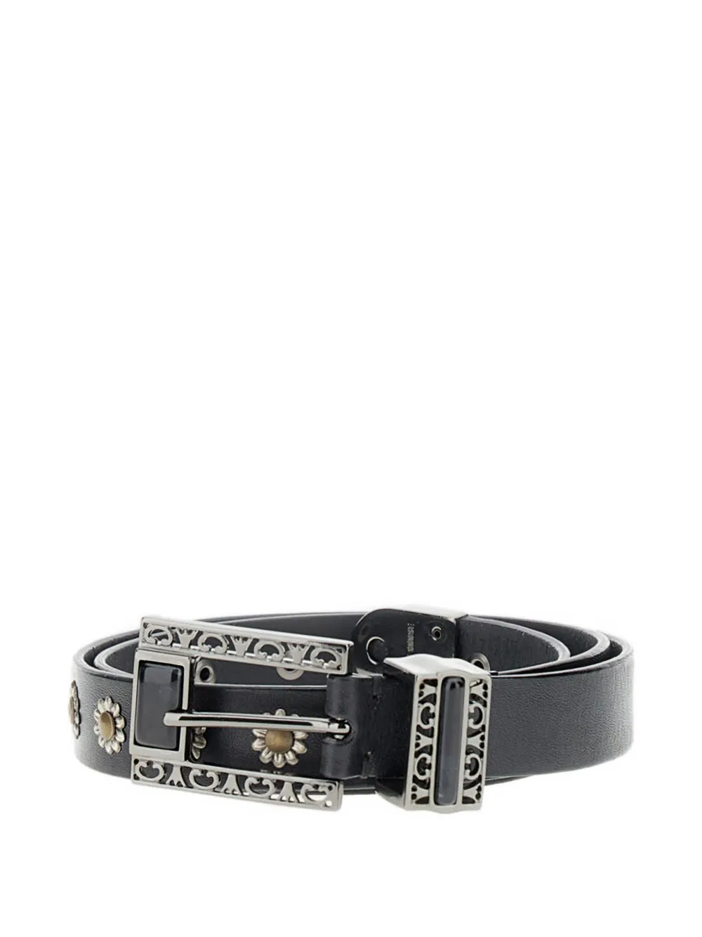 Golden Goose stud-embellishment leather belt - Nero