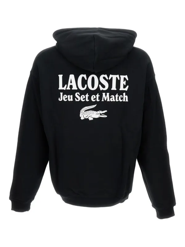 Lacoste Moletom Jeu Set Et Match | Preto | FARFETCH BR