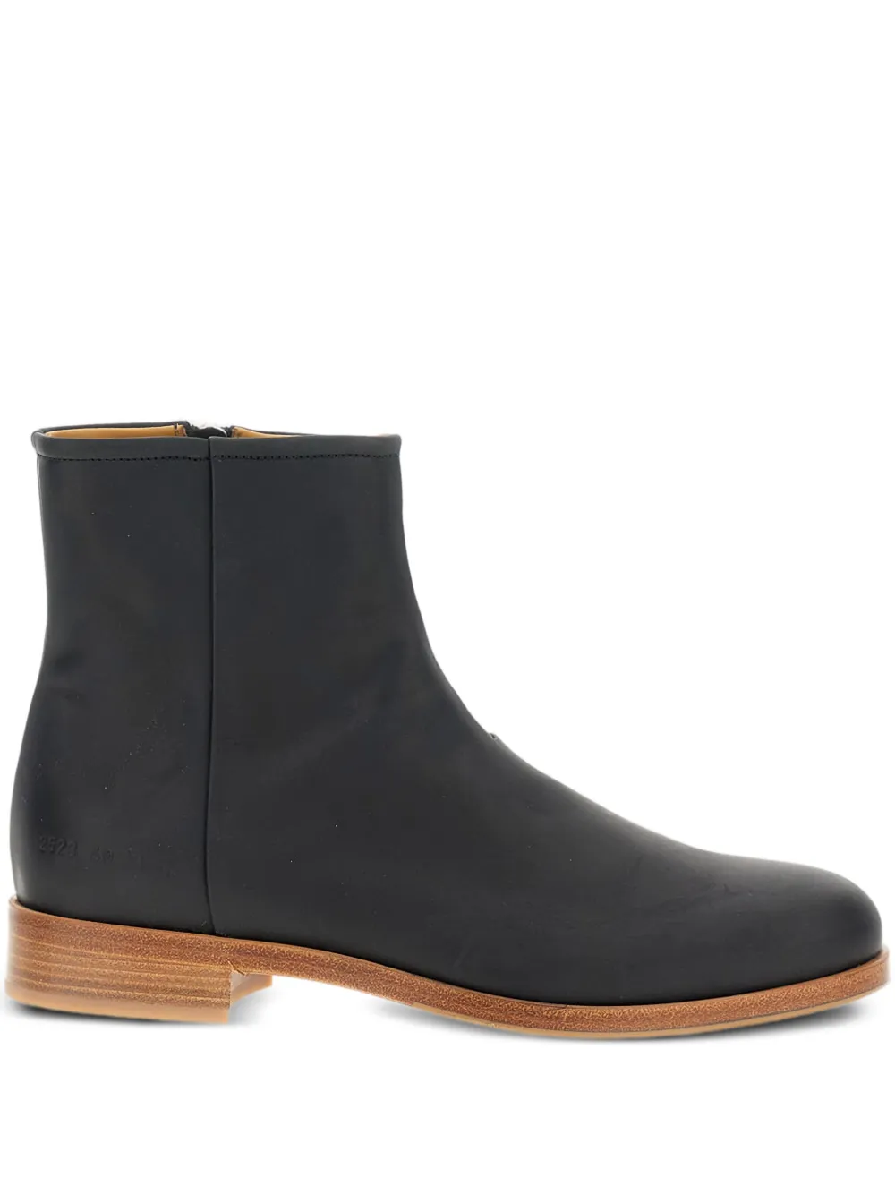 Common Projects zip-detail leather boots Black