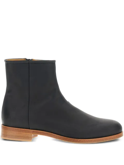 Common Projects بوت جلد مزين بسحاب