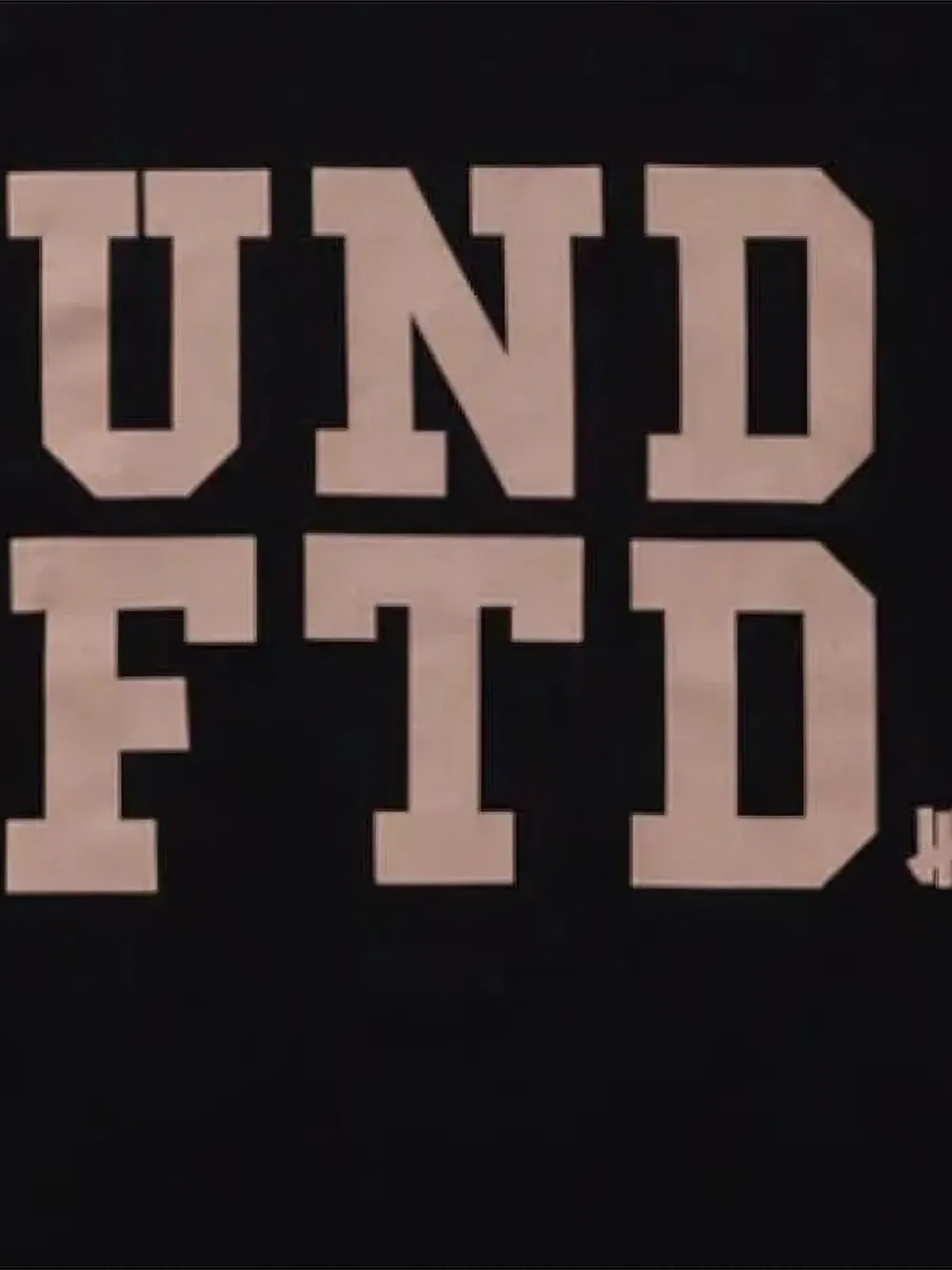 Undefeated Block T-shirt - Zwart