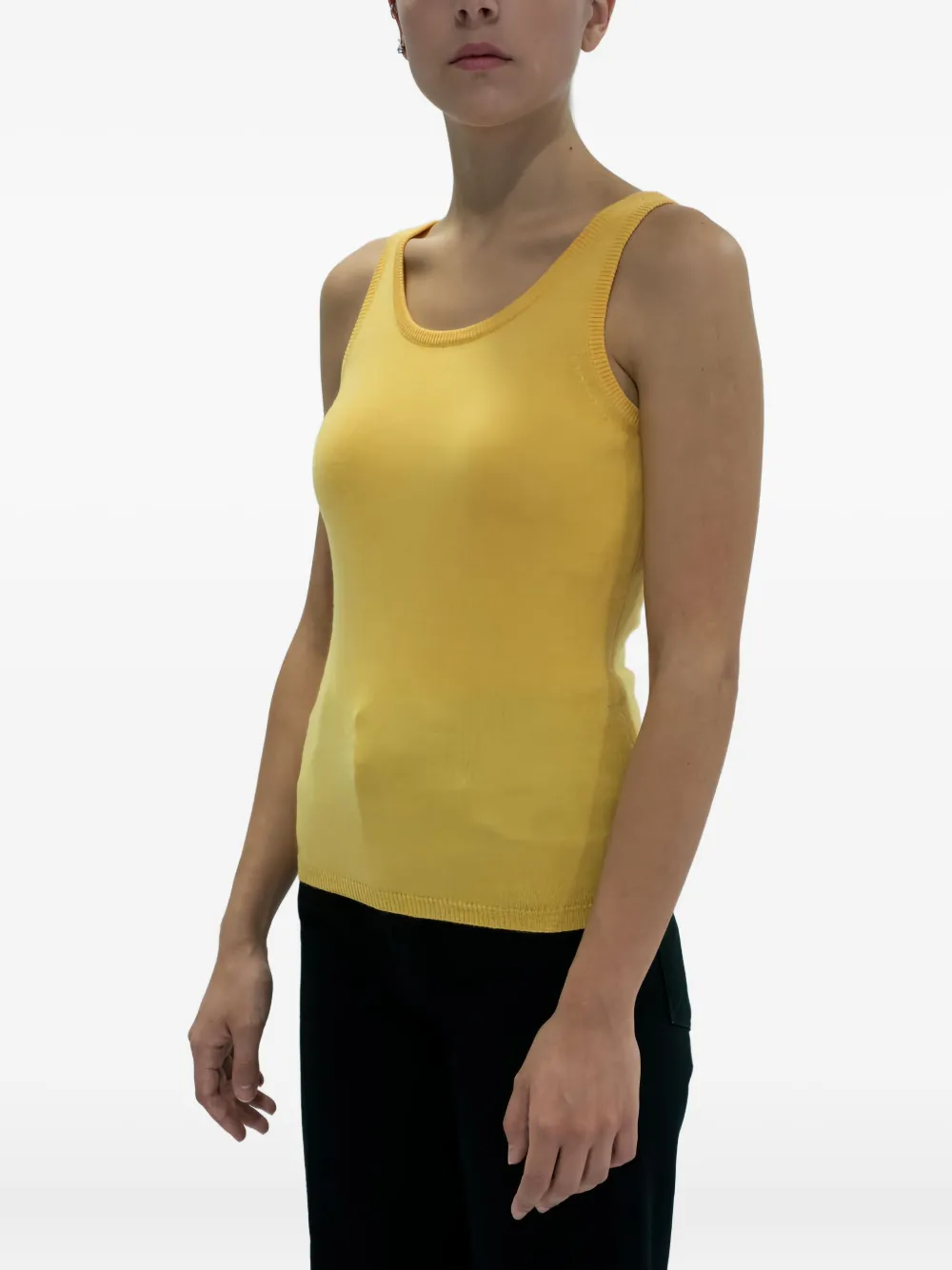 La Rose Tanktop Mit Rundem Ausschnitt In Yellow