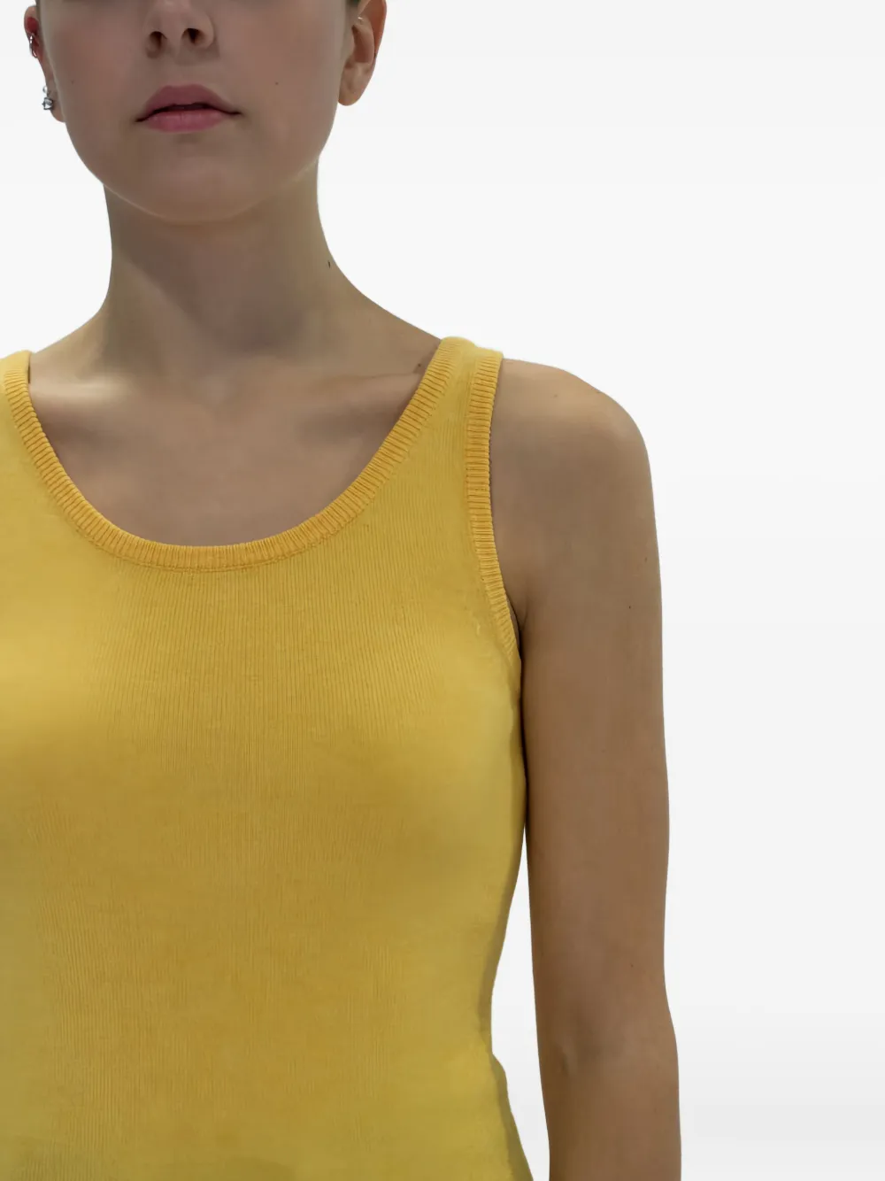 La Rose Tanktop Mit Rundem Ausschnitt In Yellow