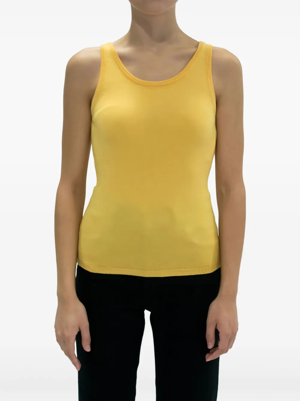 La Rose Tanktop Mit Rundem Ausschnitt In Yellow