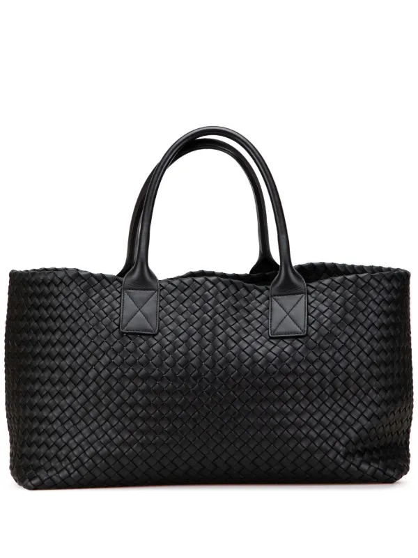 【美品】BOTTEGA VENETA ブラックレザー トートバッグ 本革 新品同様 BOTTEGAVENETA ボッテガヴェネタ トートバッグ ラージ