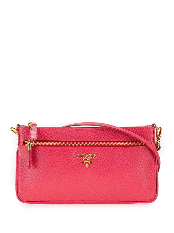 Prada Pre-Owned 2010-2025 Saffiano Crossbody Bag Pink