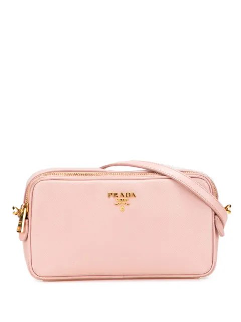Prada Pre-Owned 2000-2025 Mini Saffiano Double Zip crossbody bag