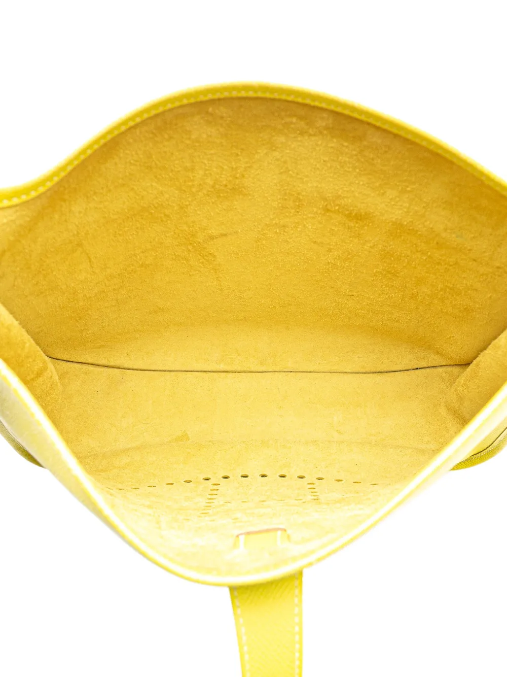 Pre-owned Hermes 2011 Epsom Evelyne Iii 33 Crossbody Bag In Yellow