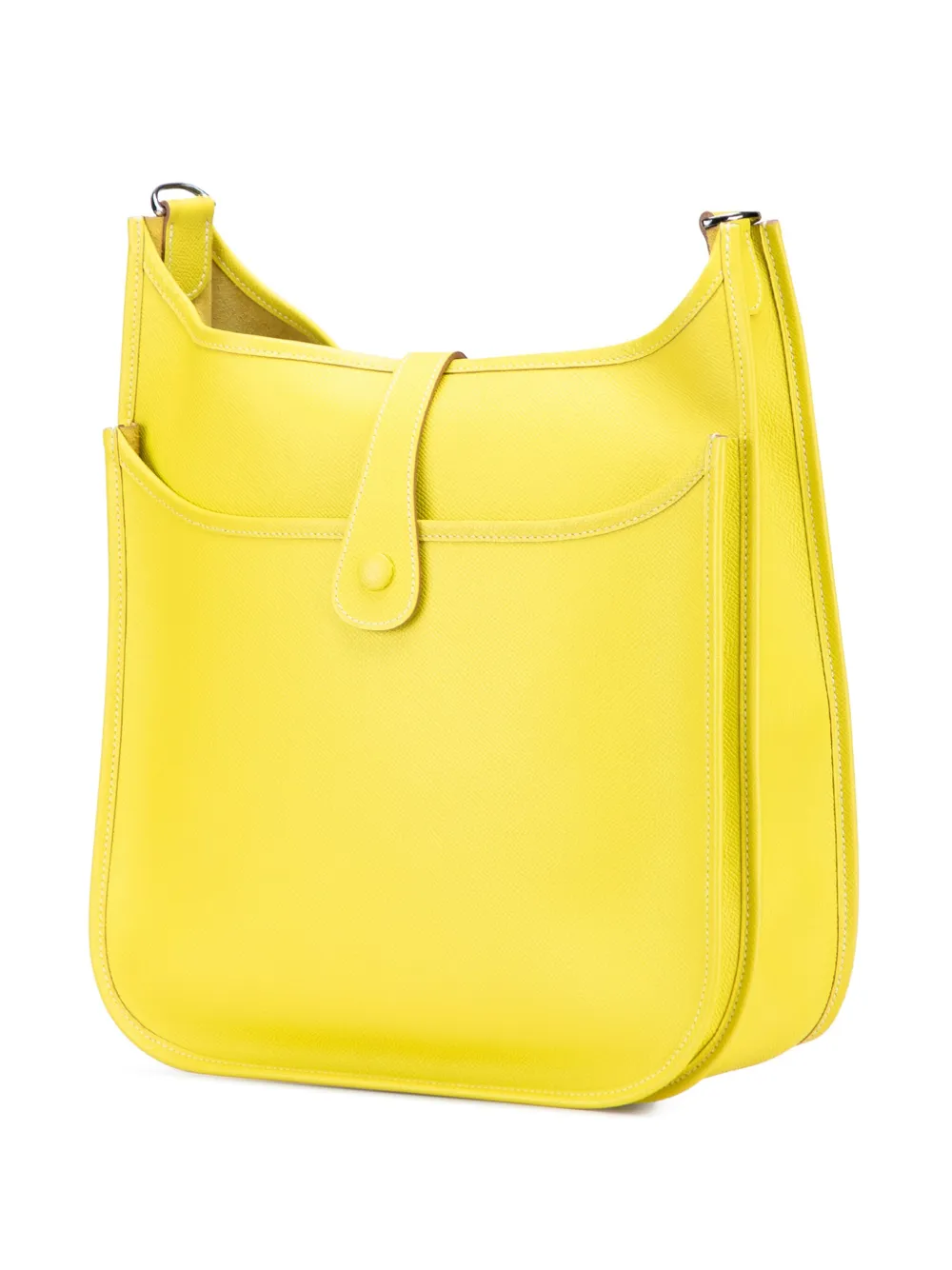 Pre-owned Hermes 2011 Epsom Evelyne Iii 33 Crossbody Bag In Yellow
