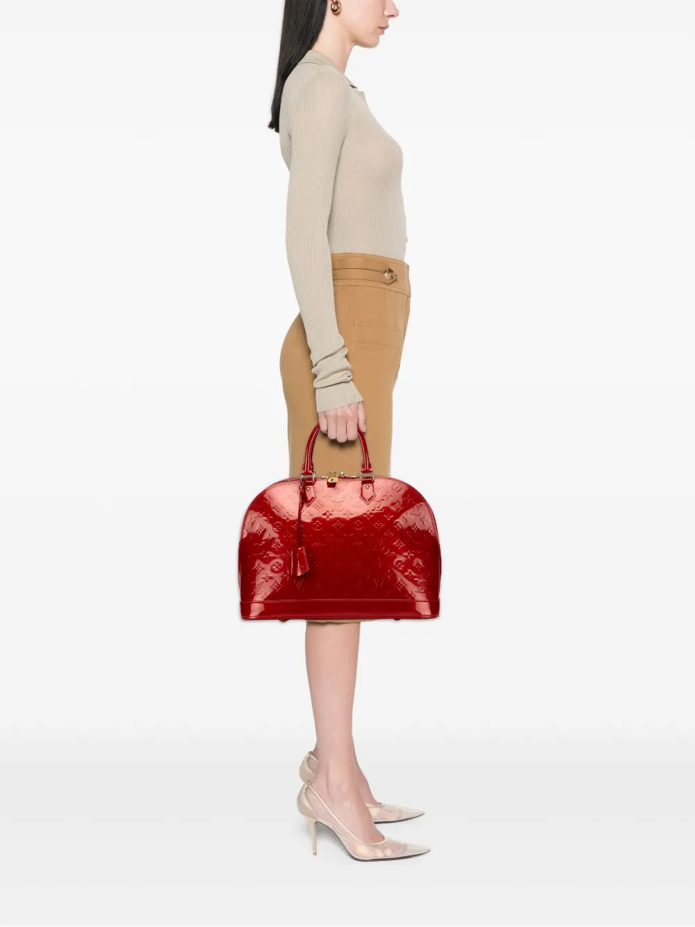 Louis Vuitton Pre-Owned 2011 Monogram Vernis Alma GM handbag | Pre-Owned | Image 2
