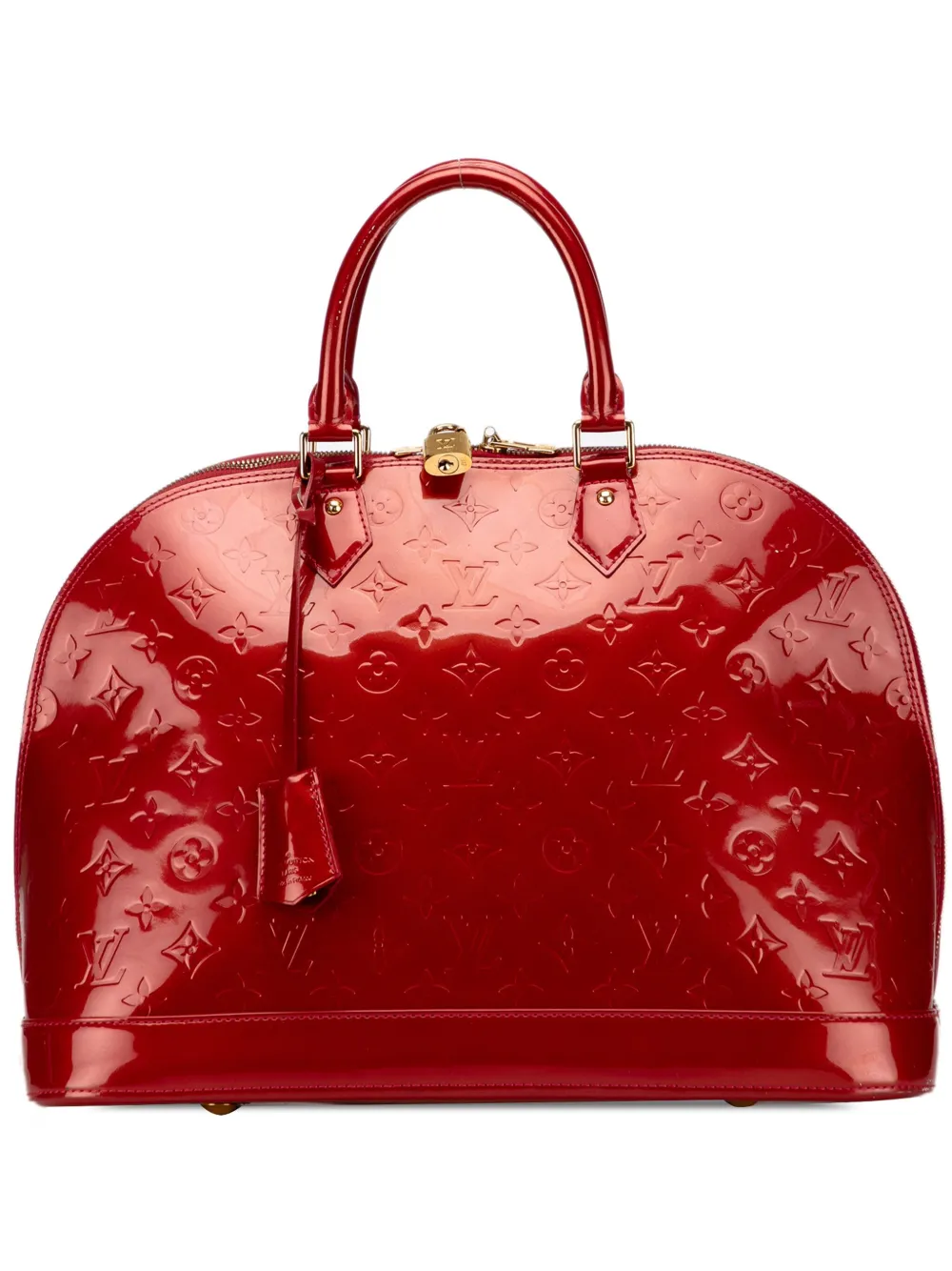 Louis Vuitton Pre-Owned 2011 モノグラム ヴェルニ アルマ GM ハンドバッグ - レッド Louis Vuitton Pre-Owned 2011 モノグラム ヴェルニ アルマ GM ハンドバッグ - レッド