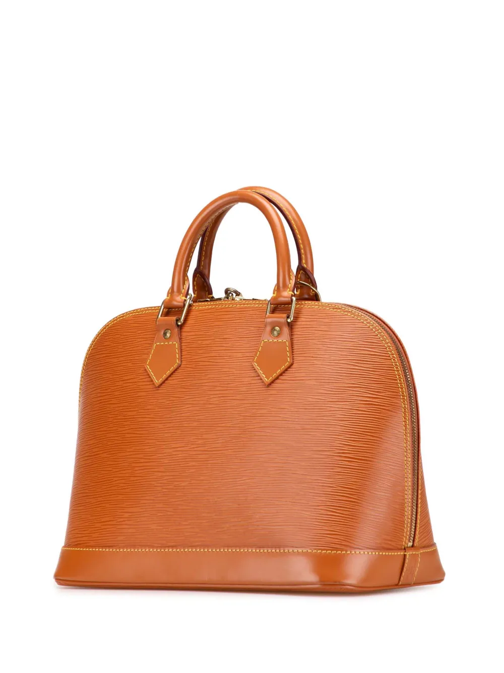 Pre-owned Louis Vuitton 1997 Epi Alma Pm Handbag In Brown