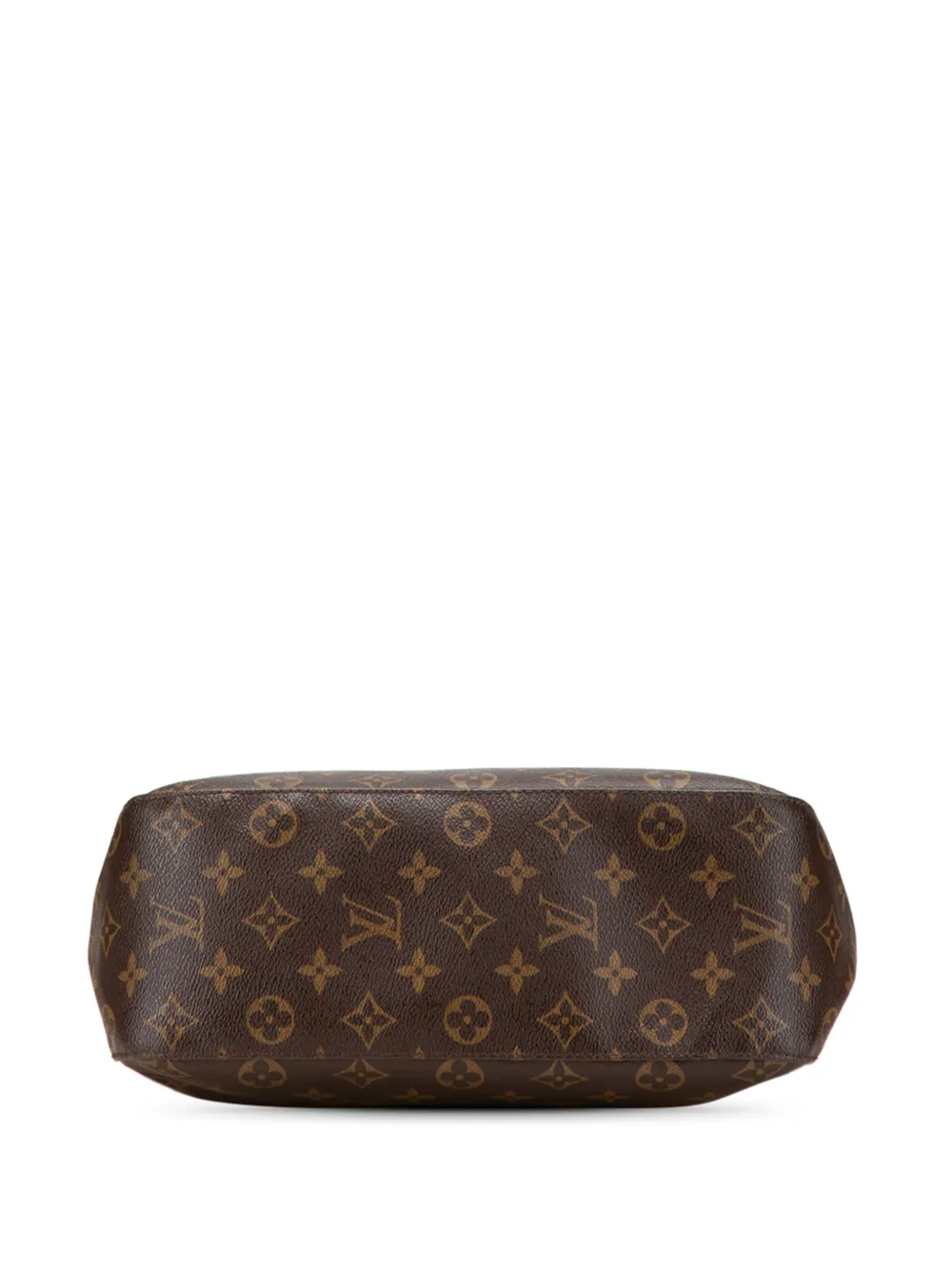 Pre-owned Louis Vuitton 2000 Monogram Looping Gm Shoulder Bag In Brown