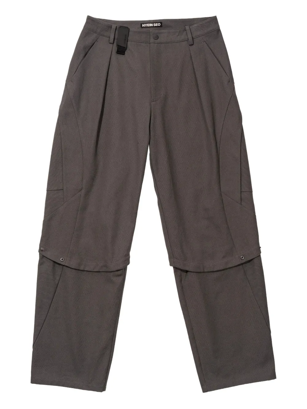 Hyein Seo pleated panelled trousers | Grey | Image 1