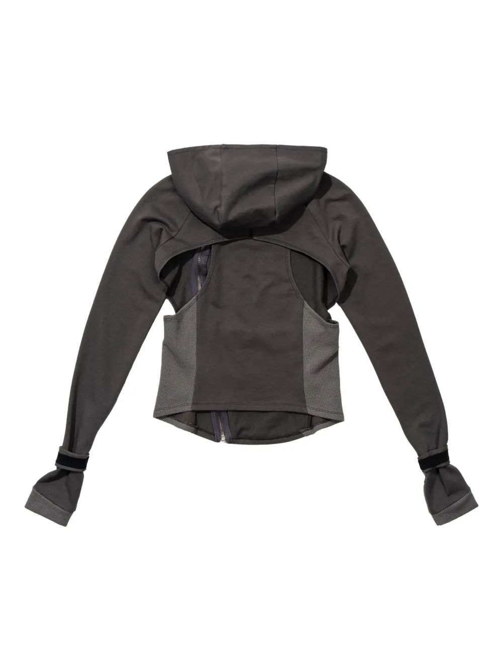 Hyein Seo Zip-front Hooded Jacket In Gray