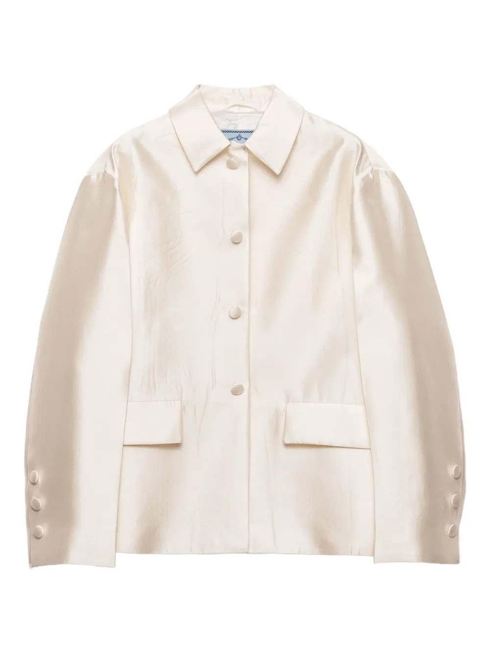 Prada three-button flap-pocket jacket | Neutrals | Image 1