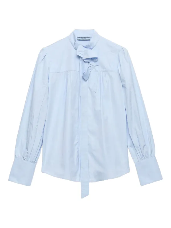 Prada Poplin Shirt in Blue