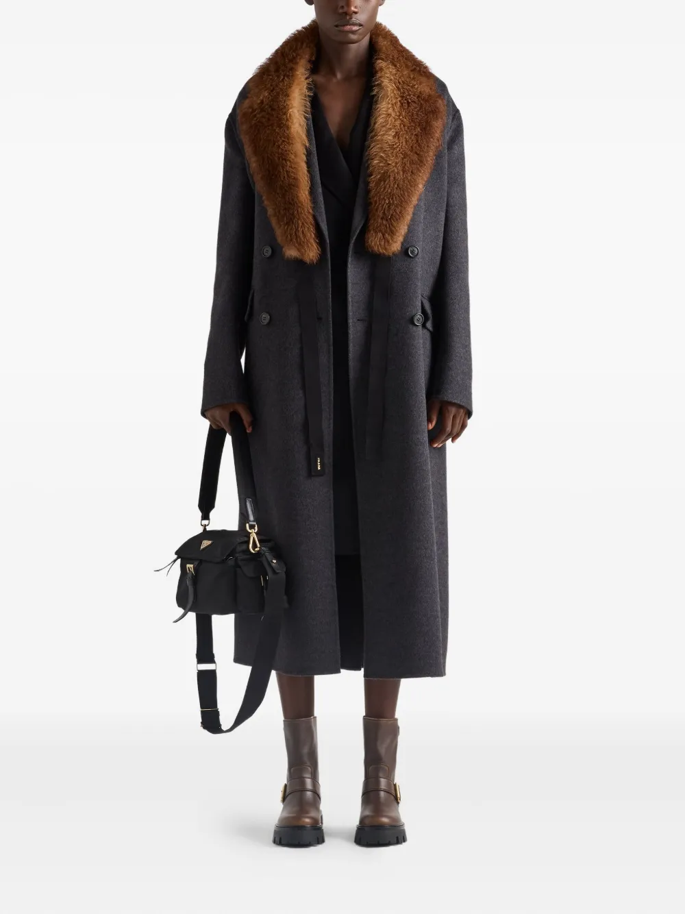 Prada Double-breasted double cashwool coat | Double Breasted & Peacoats | Image 2