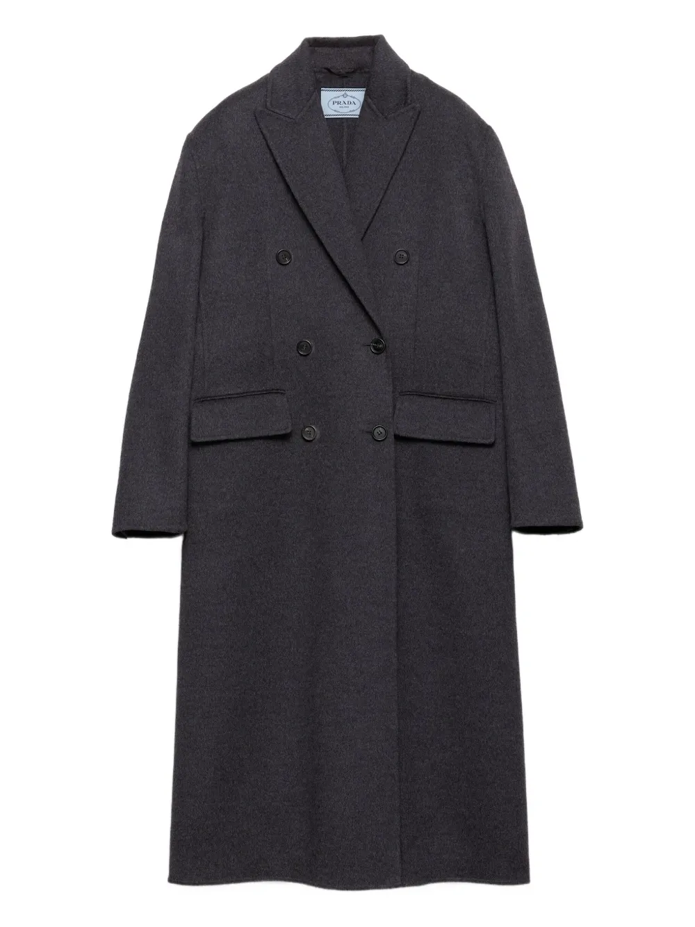 Prada Double-breasted double cashwool coat | Black | Image 1
