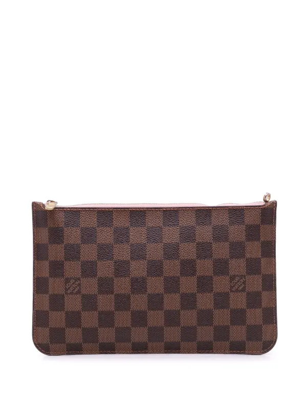 Louis Vuitton Pre-Owned 2019 Damier Ebene Neverfull MM Pouch Brown  FARFETCH IN