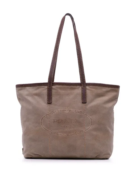 Prada Pre-Owned 2013-2025 Canvas Canapa Logo tote bag
