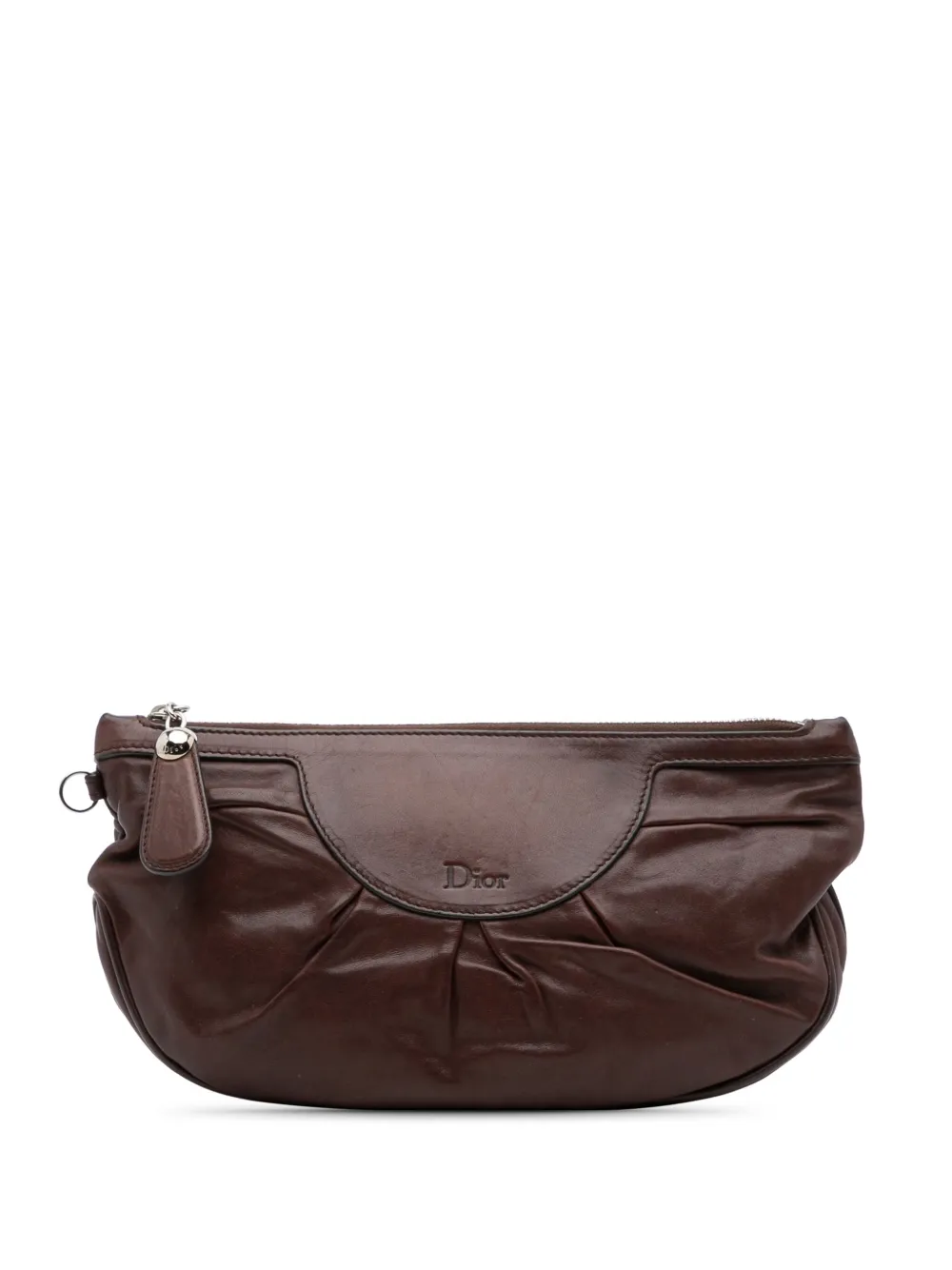 Christian Dior Pre-Owned 2008 Leather Babe clutch bag | Brown | Image 1