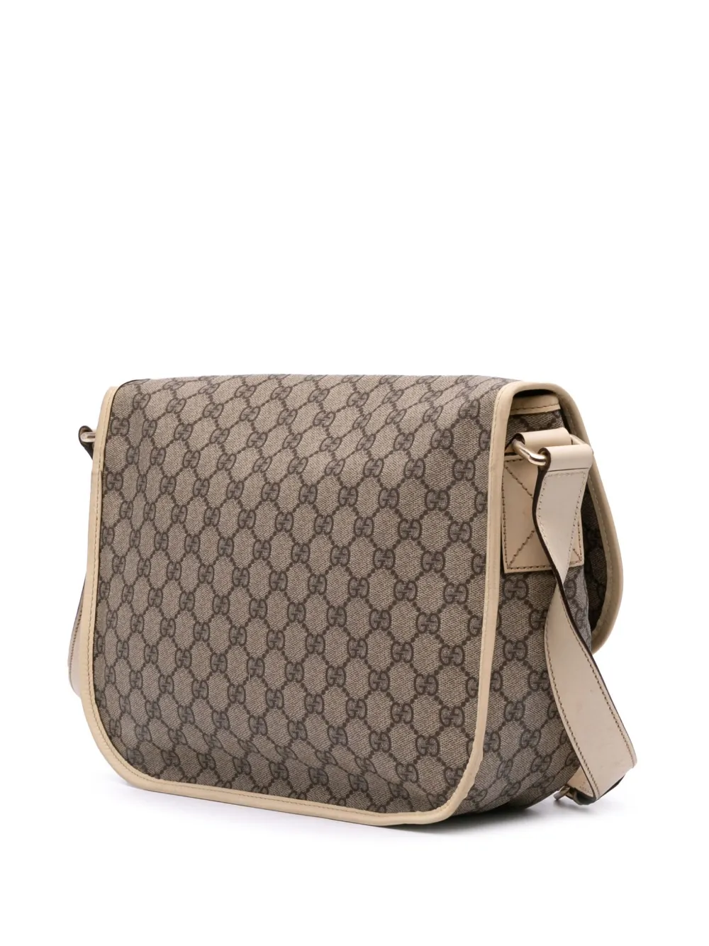 Pre-owned Gucci 2016-2025 Gg Supreme Crossbody Bag In Brown