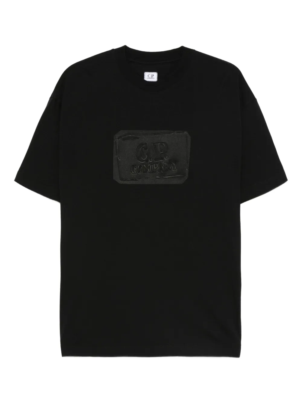 C.P. Company playera de algodón con detalle del logo | negro | Image 1