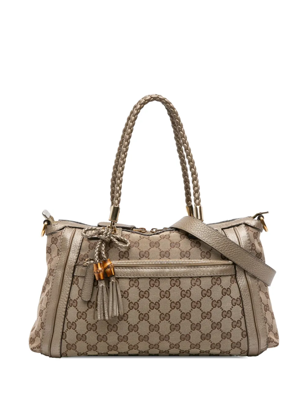 Gucci Pre-Owned 2016-2025 GG Canvas Bella satchel | Gold | Image 1