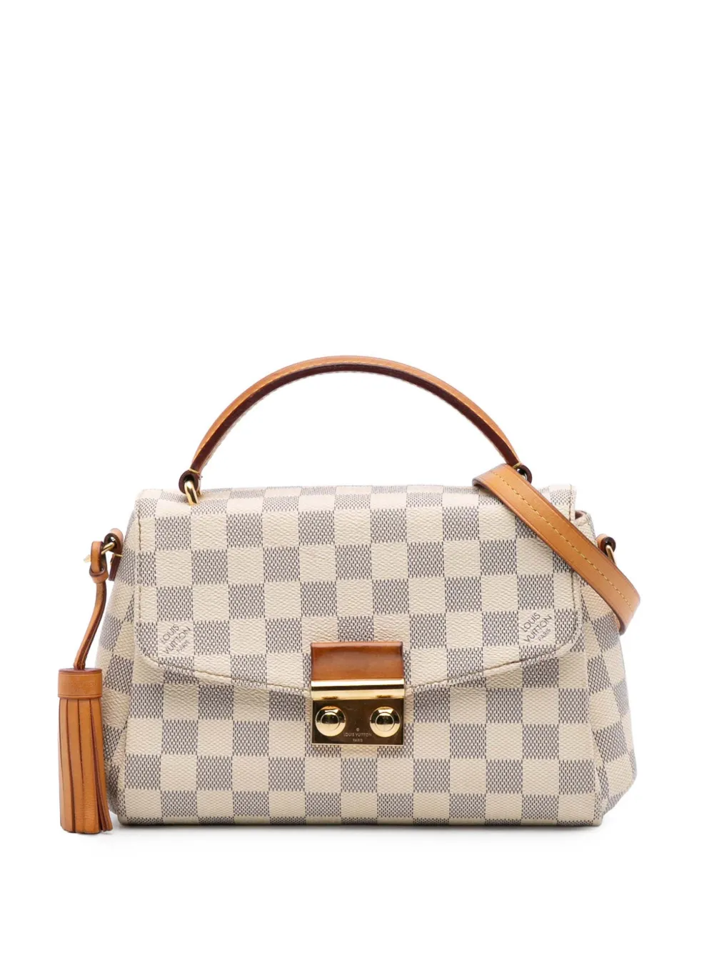Louis Vuitton Pre-Owned 2017 ダミエ アズール クロワゼット サッチェルバッグ - ホワイト Louis Vuitton Pre-Owned 2017 ダミエ アズール クロワゼット サッチェルバッグ - ホワイト