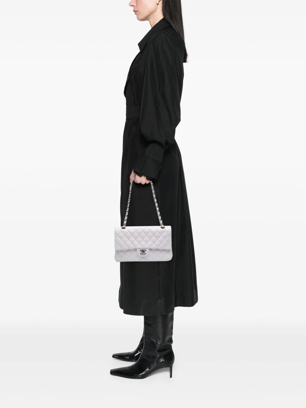 CHANEL Pre-Owned 2014 Medium Classic Caviar Double Flap shoulder bag | Pre-Owned | Image 2