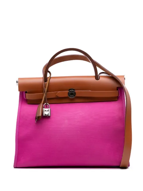 Hermès Pre-Owned 2019 Toile Herbag Zip 31 satchel