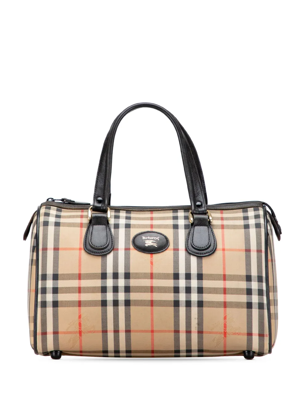 Burberry Pre-Owned 20th Century Haymarket Check Canvas boston bag | Brown | Image 1