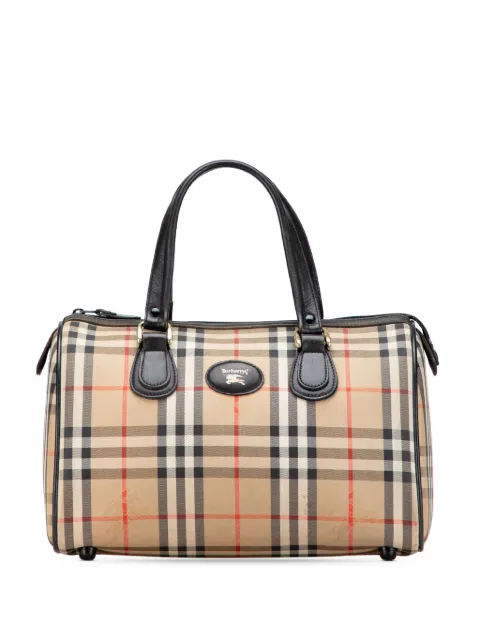 Burberry Pre-Owned 20th Century Haymarket Check Canvas boston bag