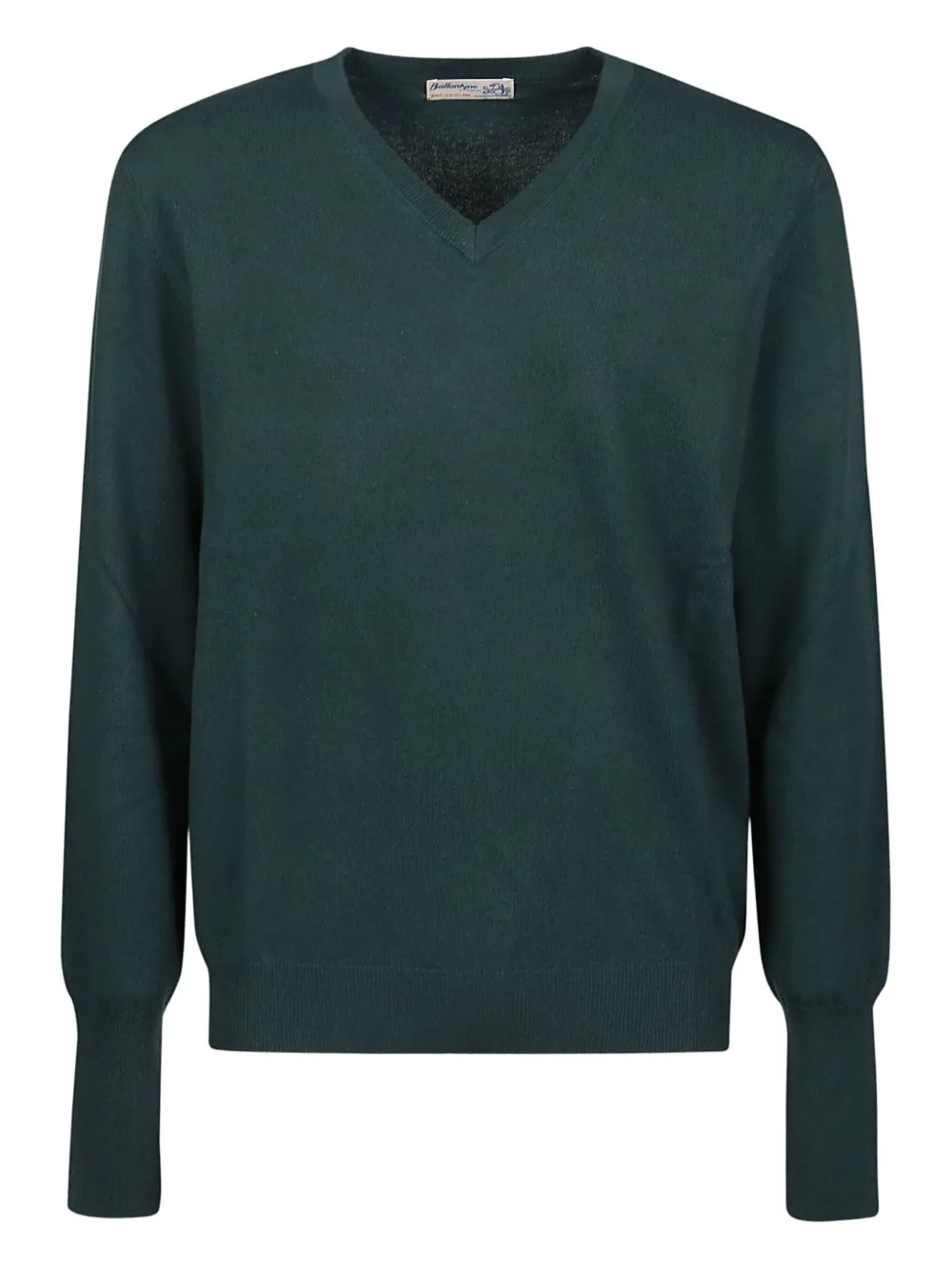 Ballantyne V-neck cashmere sweater | Green | Image 1