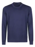 Fay crew-neck wool sweater - Blue