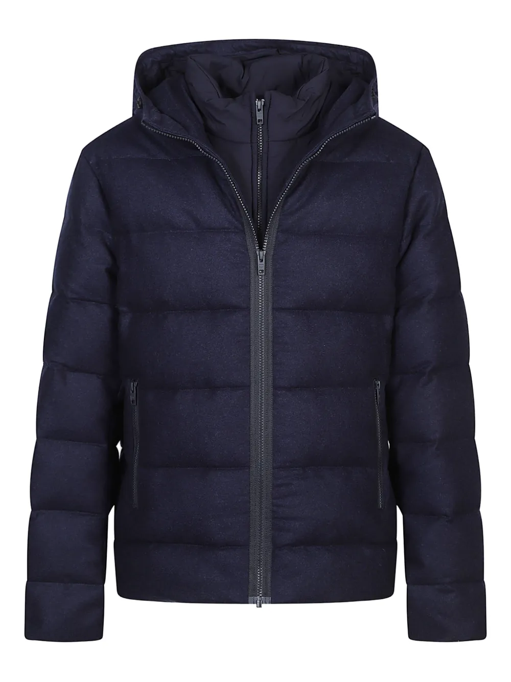 Fay hooded quilted jacket | Blue | Image 1