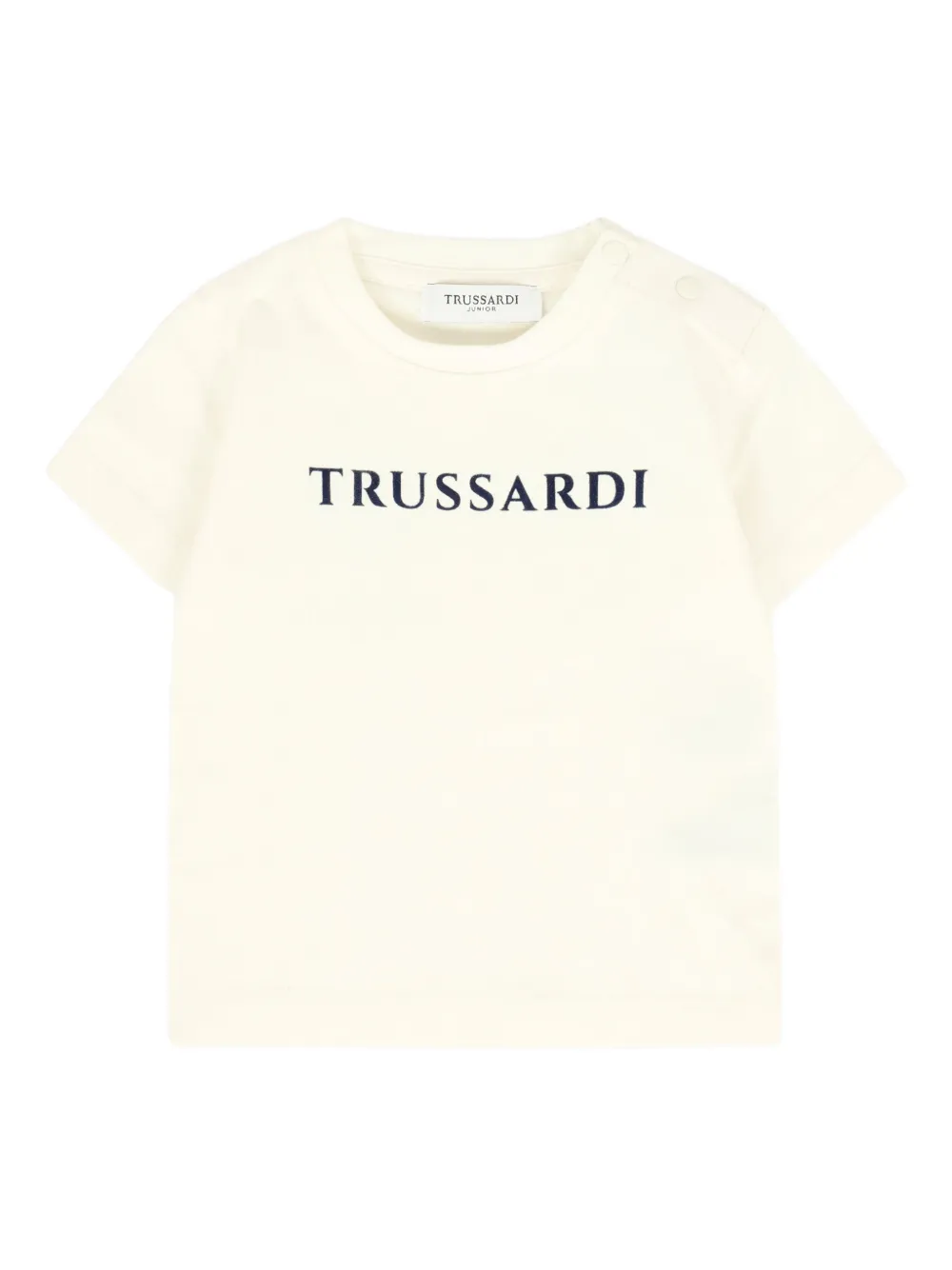 TRUSSARDI JUNIOR logo-embroidered short-sleeve T-shirt | White | Image 1