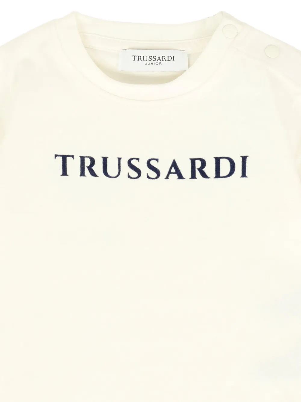 TRUSSARDI JUNIOR T-shirt met geborduurd logo Wit