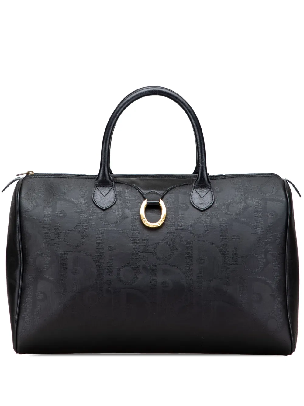 Christian Dior Pre-Owned 2000-2025 Diorissimo Trotter Coated Canvas boston bag | Black | Image 1