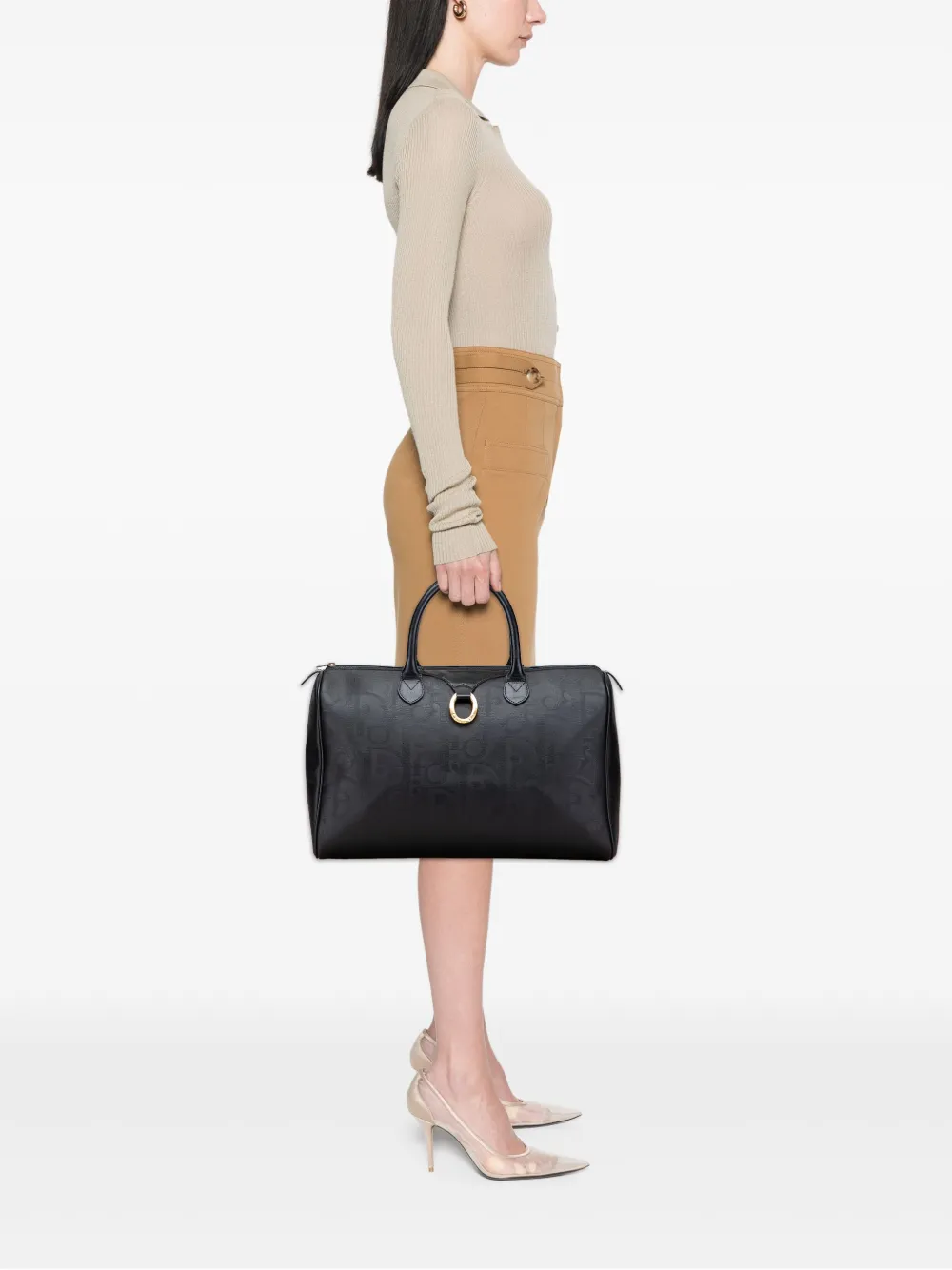Christian Dior Pre-Owned 2000-2025 Diorissimo Trotter Coated Canvas boston bag | Pre-Owned | Image 2