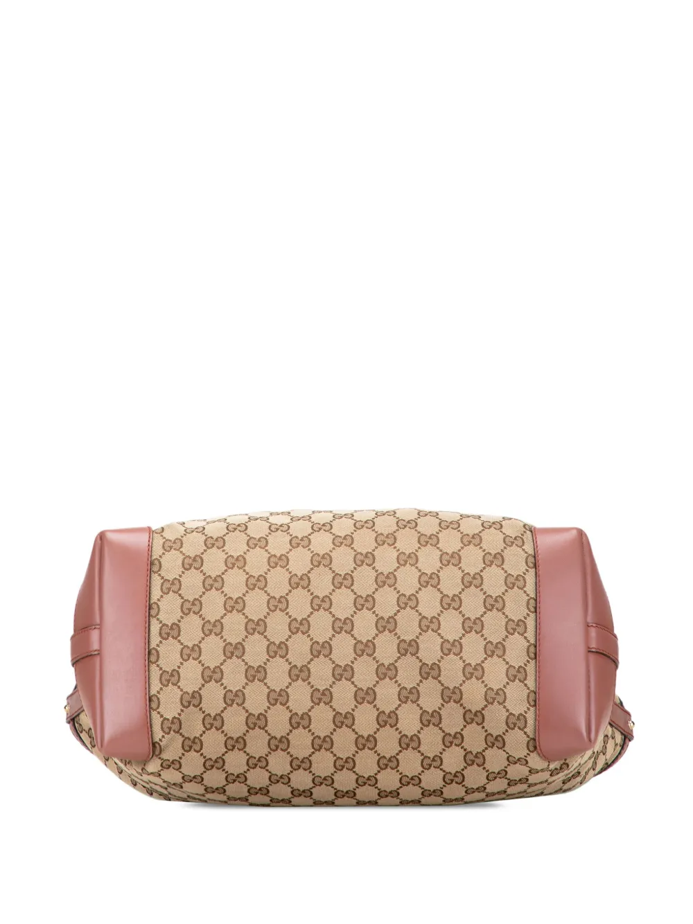 Pre-owned Gucci 2000-2015 Medium Gg Canvas Craft Tote Bag In Brown