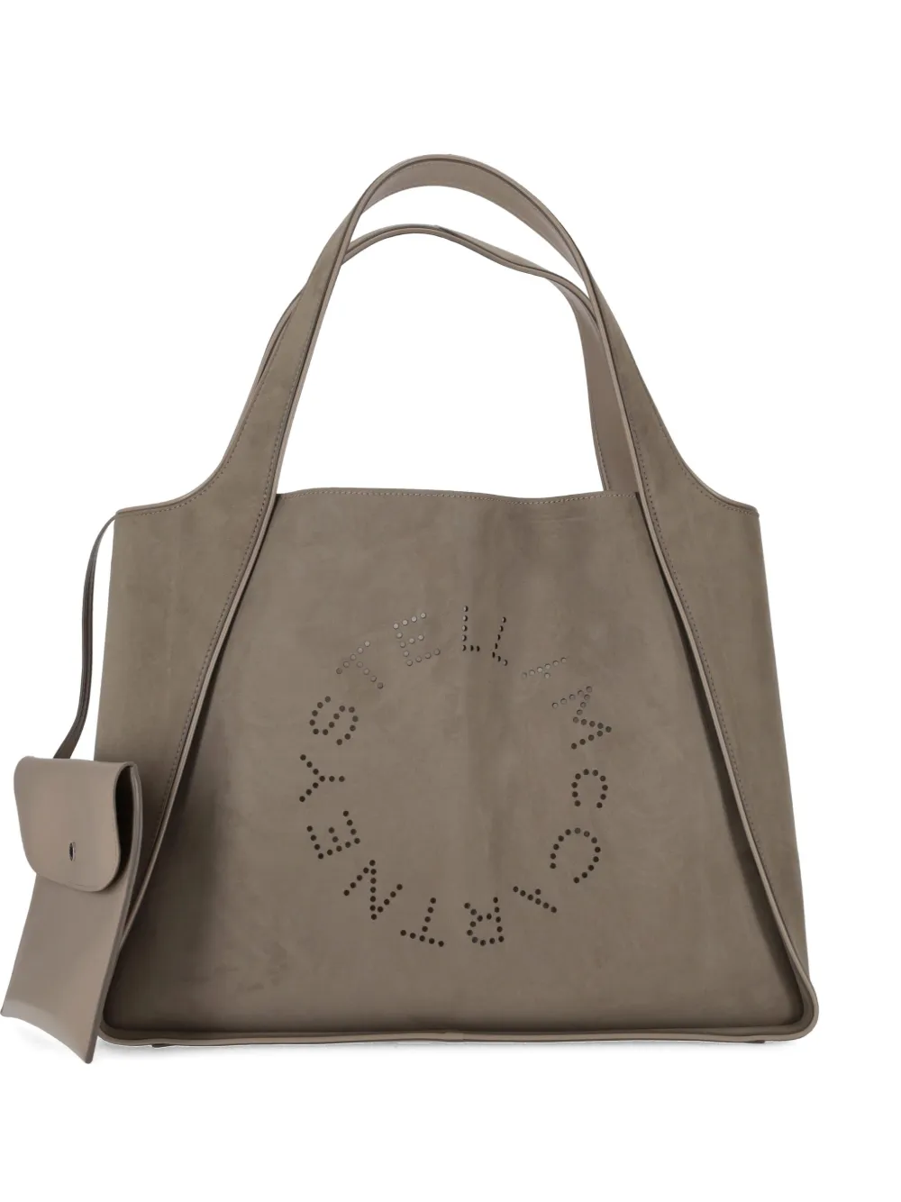 Stella Mccartney Logo Tote Bags Dual Handles In Gray