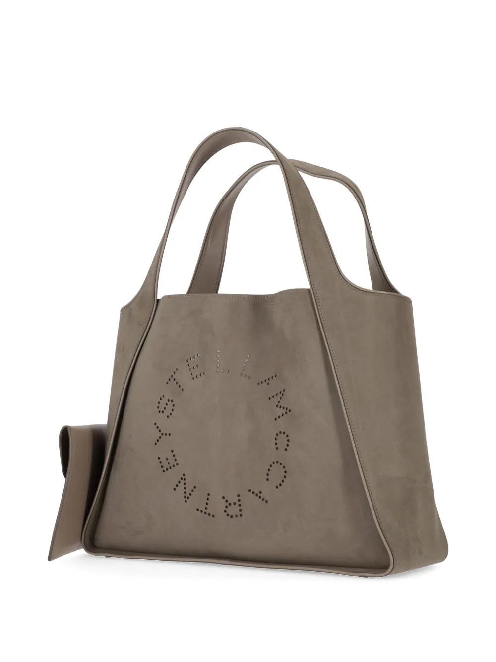 Stella Mccartney Logo Tote Bags Dual Handles In Gray