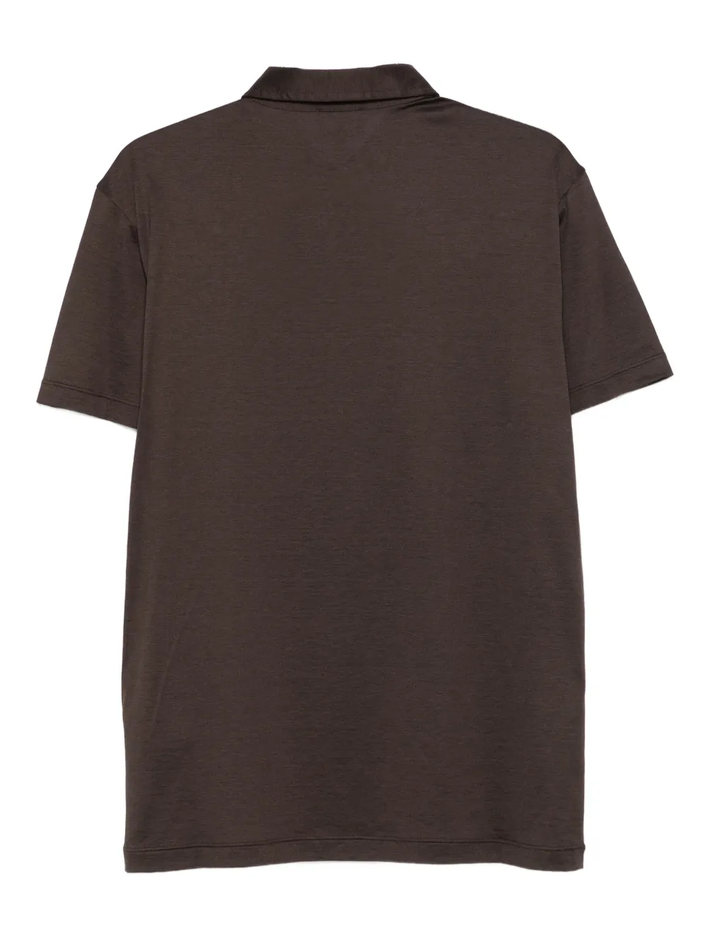 Giorgio Armani buttoned polo shirt - Bruin