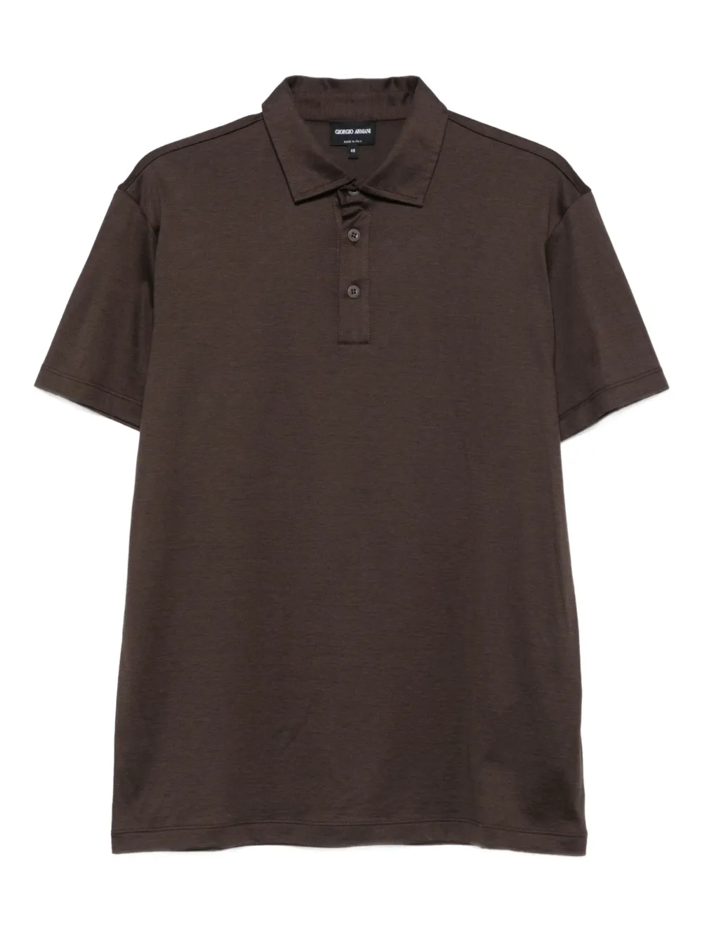 Giorgio Armani playera tipo polo con botones | marrón | Image 1