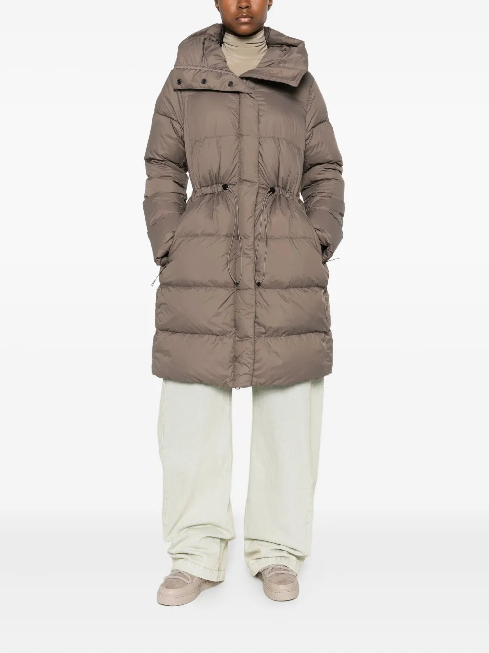 Canada Goose Montgomery Down Hooded Puffer Coat In Neutral
