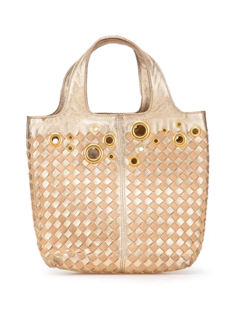 Bottega Veneta Pre-Owned 2000-2007 Calfskin Intrecciato Grommet handbag