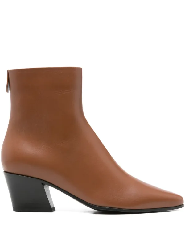Giorgio Armani 55mm Pointed-toe Boots in Brown
