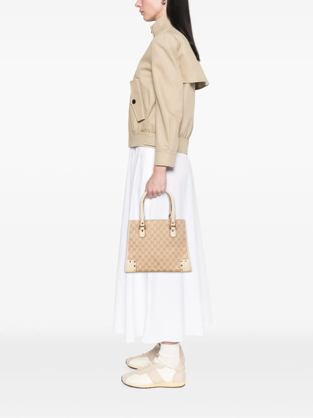 Gucci Pre-Owned 2000-2015 GG Canvas Nailhead tote bag | Pre-Owned | Image 2